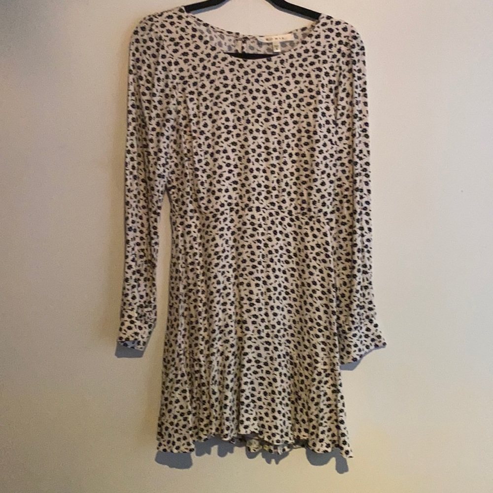 Floral printed long sleeved dress by Row a